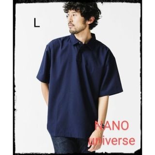 ナノユニバース(nano・universe)のNANO universe【美品】エントリープルオーバーシャツ/半袖(シャツ)