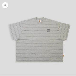 SEE SEE SUPER BIG FLAT SS DOUBLE STRIPE(Tシャツ/カットソー(半袖/袖なし))