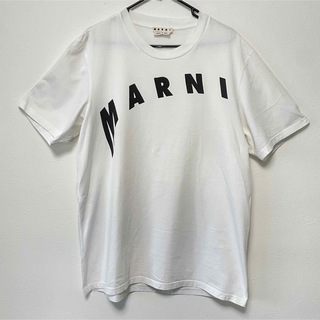 マルニ(Marni)のMARNI マルニ Tシャツ 白  ロゴTシャツ 50(Tシャツ/カットソー(半袖/袖なし))