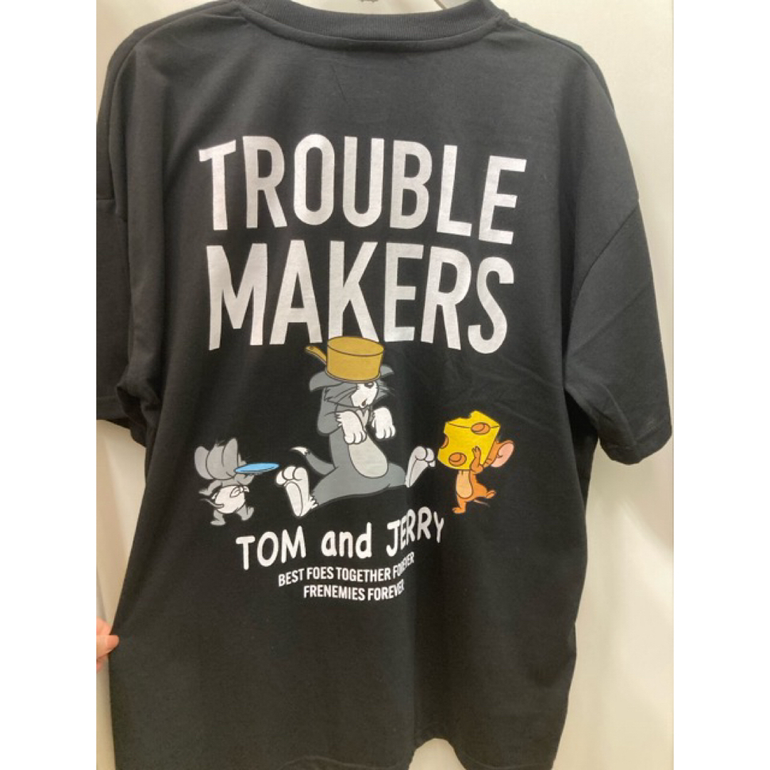 新品 3L タフィー ニブルス トムとジェリー Tシャツ トラブルメーカー レディースのトップス(Tシャツ(半袖/袖なし))の商品写真