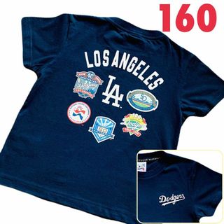 MLB - ⭐新品⭐160 ドジャース Tシャツ キッズ 半袖 メジャーリーグ 紺 男の子