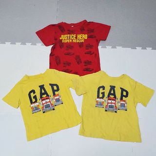 ギャップキッズ(GAP Kids)のGAP Tシャツ 兄弟お揃い 100 110 はたらく車(Tシャツ/カットソー)