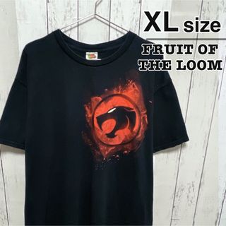 FRUIT OF THE LOOM - フルーツオブザルーム　Tシャツ　ブラック　サンダーキャッツ　ムービー　プリント