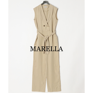 ウィークエンドマックスマーラ(Weekend Max Mara)の新品 MARELLA マレーラ ベージュ オールインワン 定価45100円(オールインワン)