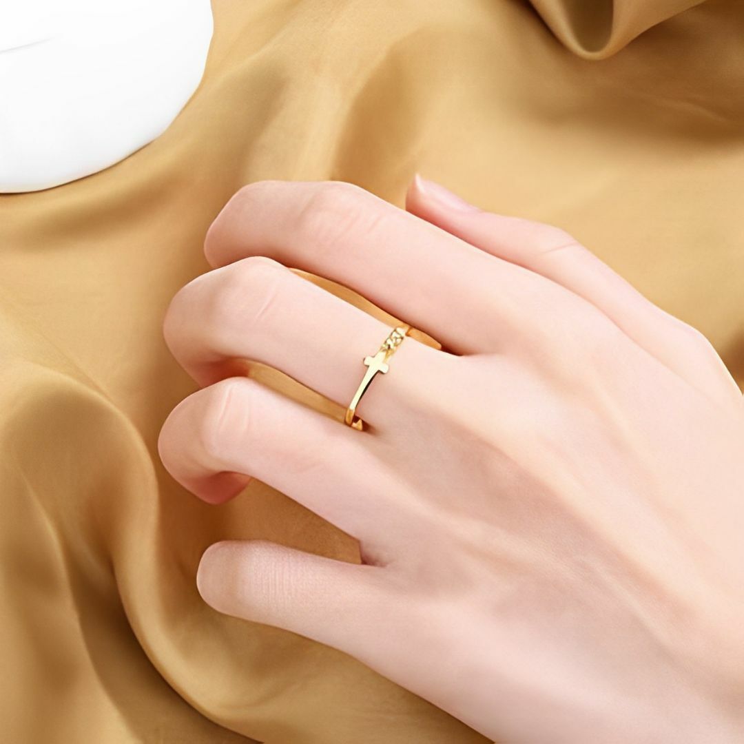 F5290 ファッションリング 　指輪 フリーサイズ レディースのアクセサリー(リング(指輪))の商品写真