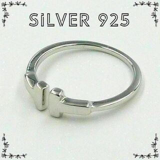 シルバー リング　T字型　s925 指輪(リング(指輪))