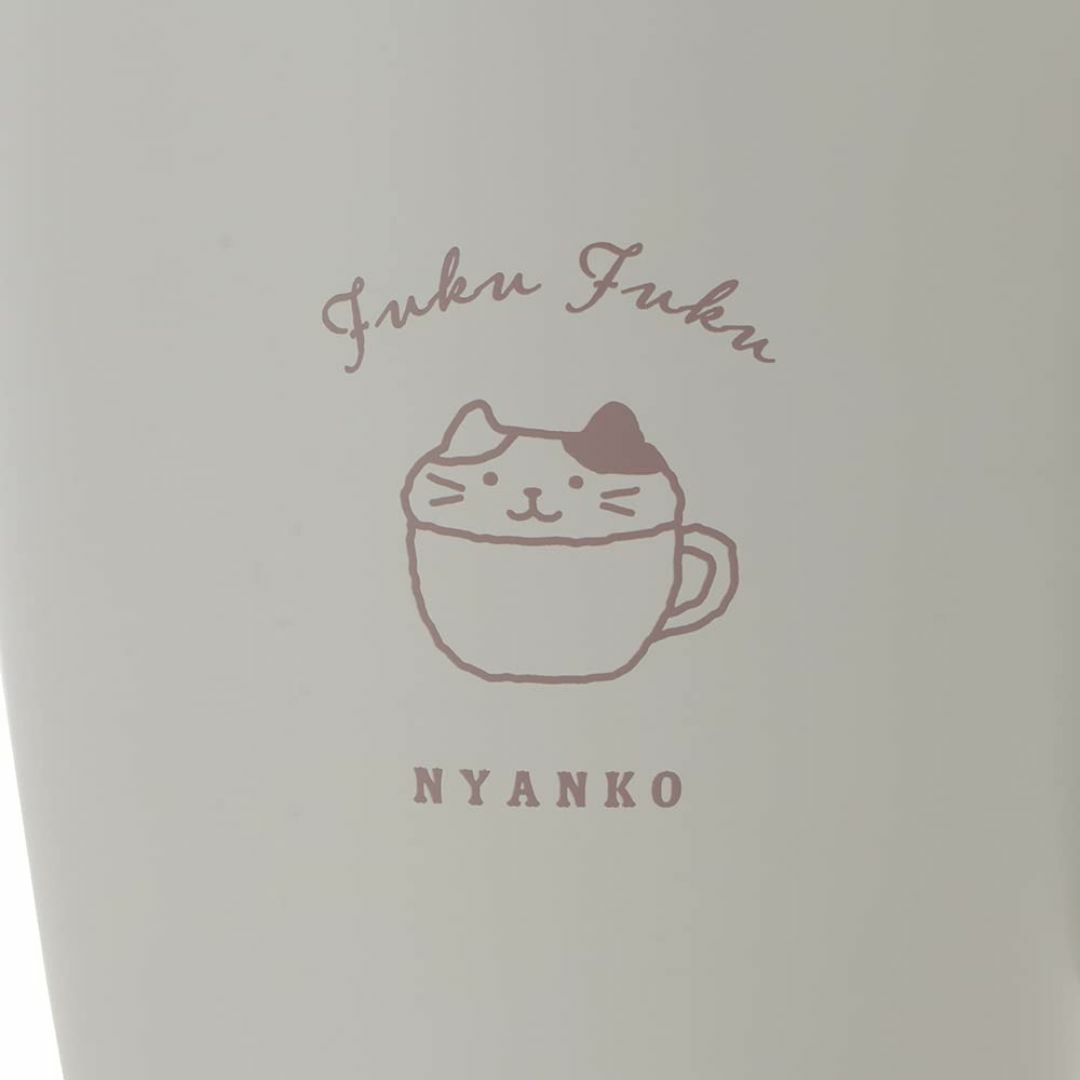 【色: グレー】Fuku Fuku Nyanko カフェ ステンレスマグ ミケ× メンズのファッション小物(その他)の商品写真