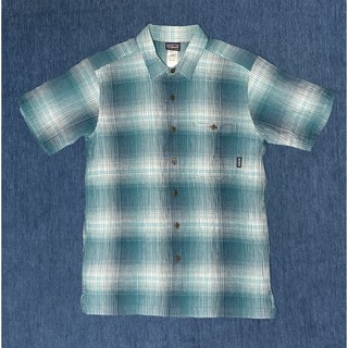 patagonia - patagonia 半袖シャツ チェックシャツ organic cotton