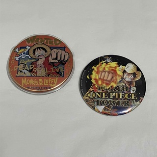 ONE PIECE - ルフィ 缶バッジ  2点セット