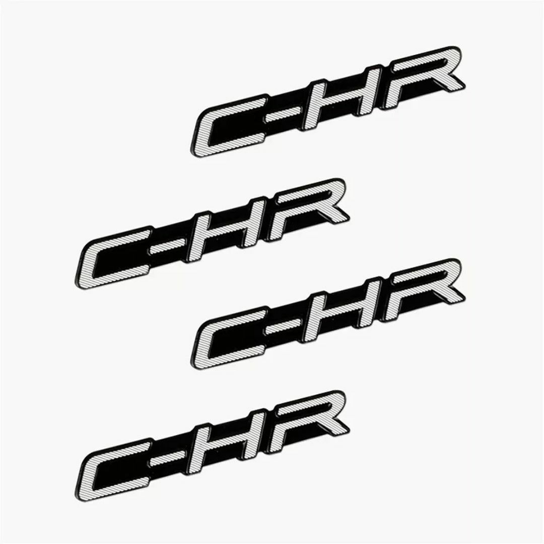 ◆C-HR◆ミニエンブレム◆ステッカー◆4枚セット◆メタル◆送料無料◆024 自動車/バイクの自動車(車内アクセサリ)の商品写真