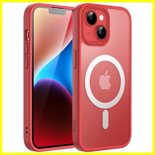 【色:レッド】JEDirect iPhone 14 Plus 6.7インチ用 マ(その他)