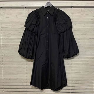 コムデギャルソン(COMME des GARCONS)の20aw COMMEdesGARCONS ボリュームフリルアームシャツワンピース(ロングワンピース/マキシワンピース)