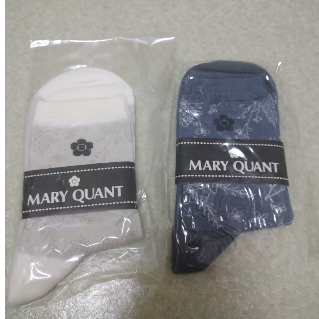 MARY QUANT(マリークワント)のマリークヮント タグ付き 靴下 2足 レディースのレッグウェア(ソックス)の商品写真