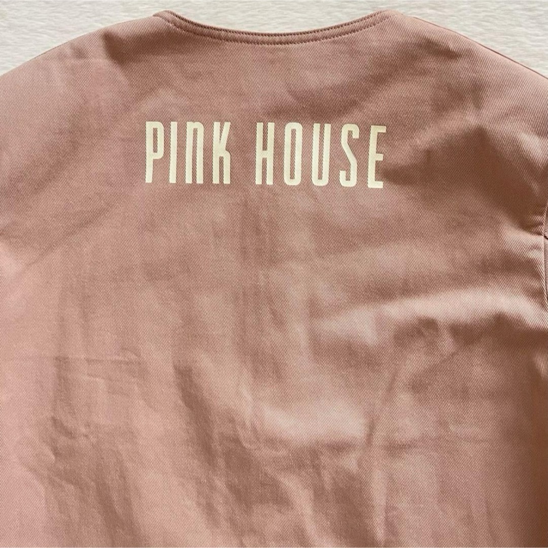 PINK HOUSE(ピンクハウス)のPINK HOUSE ピンクハウス ノーカラー ジャケット カバーオール M レディースのジャケット/アウター(ノーカラージャケット)の商品写真