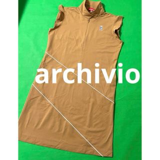 archivio - アルチビオ　フリルスリーブワンピース　ゴルフウエア　40