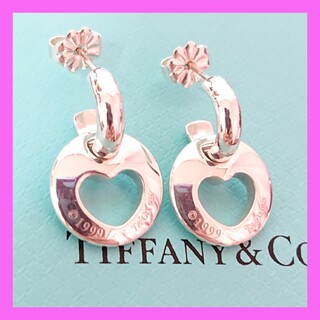 Tiffany & Co. - TIFFANY & Co. カット アウト ハート 2way フープ ピアス