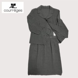 クレージュ(Courreges)の【最終値下】クレージュ　上下スーツ　グレー　美品(スーツ)