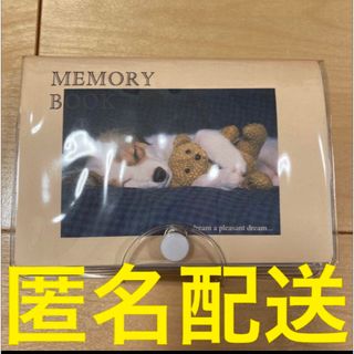 犬　実写　メモリーブック　プロフィール帳　手帳　フォトアルバム　平成レトロ　レア(ファイル/バインダー)