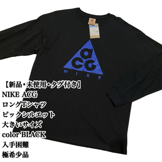 NIKE - 【未使用】NIKE ACG ロンT 黒 ナイキ タグ付き 美品 新品 Tシャツ