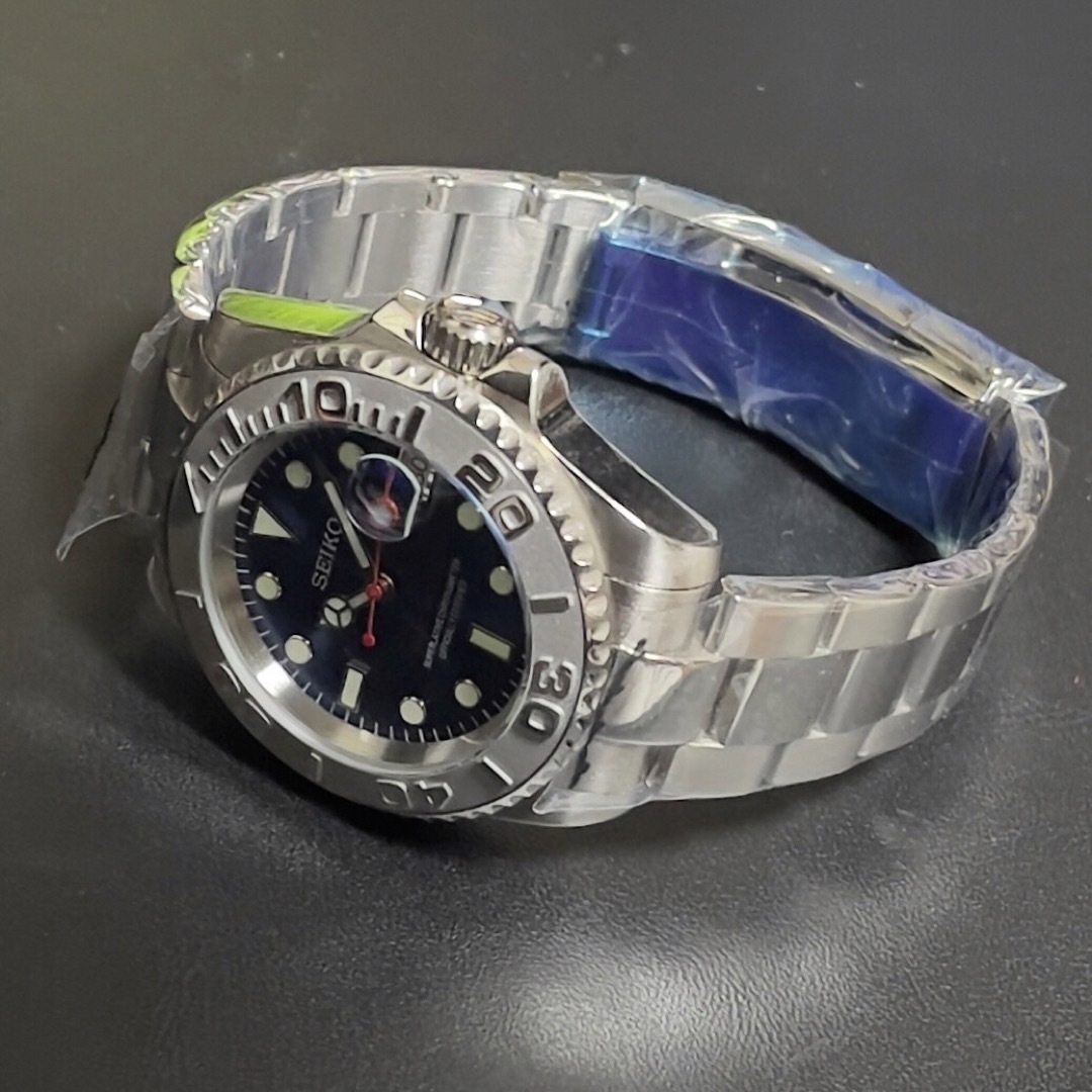 新品■SEIKO MOD 40mm グレー/ブルー ヨットカスタム NH35搭載 メンズの時計(腕時計(アナログ))の商品写真