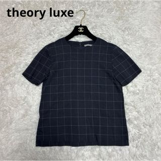 セオリーリュクス(Theory luxe)のtheory luxe  セオリーリュクス 半袖 ブラウス 38 リネン(シャツ/ブラウス(半袖/袖なし))