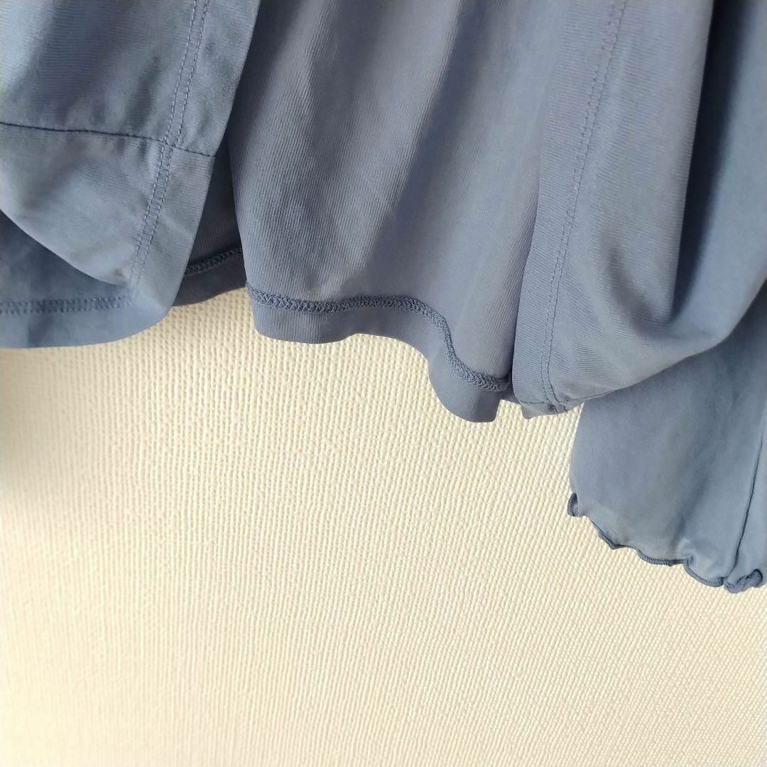GU(ジーユー)のGU ジーユー　大きめ　シアーメローインナーT　ブルー　XXL レディースのトップス(Tシャツ(長袖/七分))の商品写真