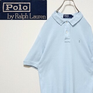 ポロラルフローレン(POLO RALPH LAUREN)のヴィンテージ ポロバイラルフローレン 80s  刺繍 ロゴ 半袖 ポロシャツ(ポロシャツ)
