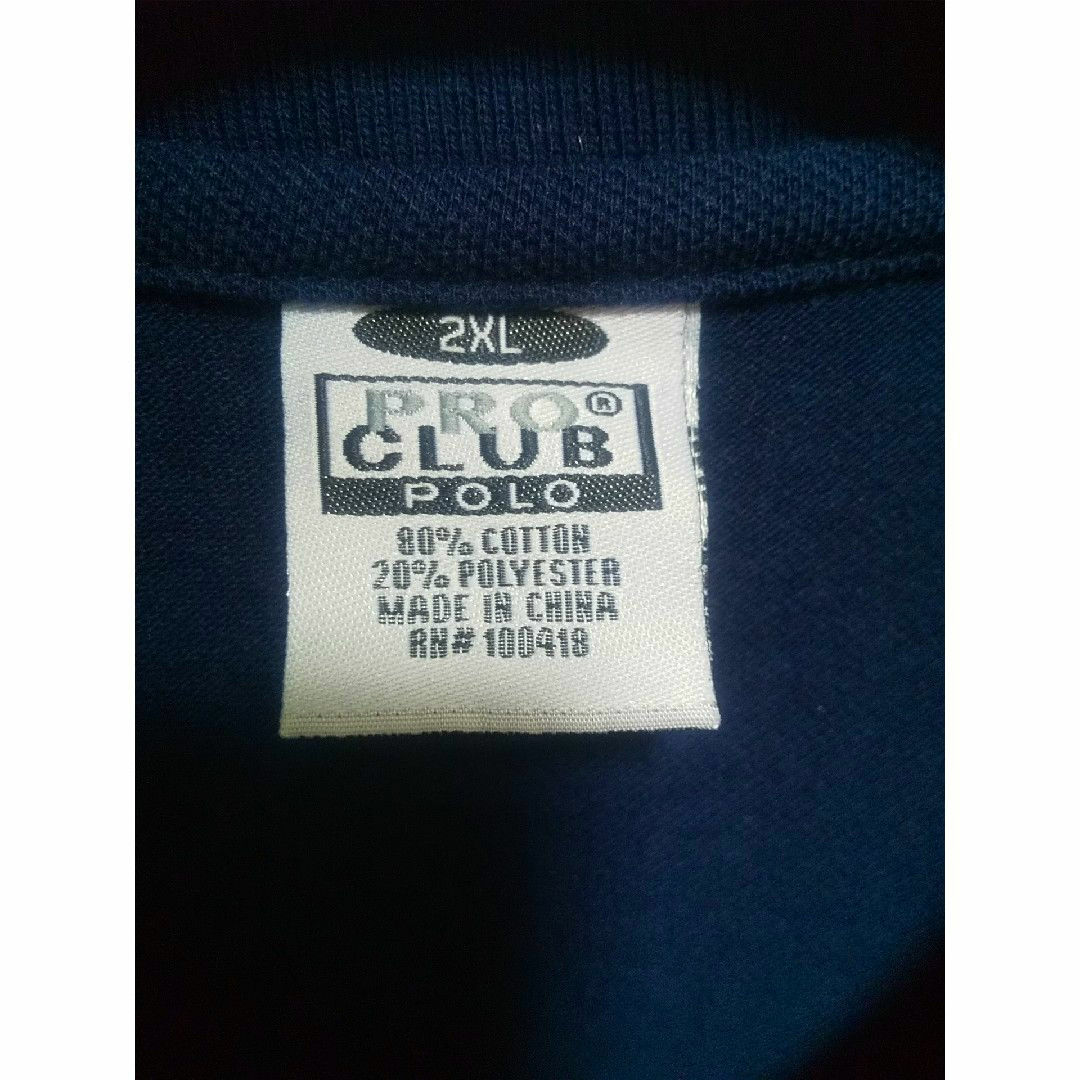 PRO CLUB(プロクラブ)のPROCLUB プロクラブ ポロシャツ ネイビー 2XL メンズのトップス(ポロシャツ)の商品写真