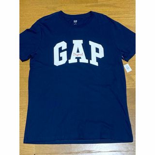 ギャップ(GAP)の★新品　未使用★GAPロゴ刺繍？アップリケ？Tシャツ　Lサイズくらい？紺色(Tシャツ/カットソー(半袖/袖なし))