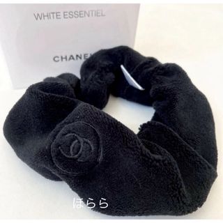 CHANEL - シャネル ノベルティ シュシュ ヘアバンド CHANELロゴ黒ブラック非売品新品