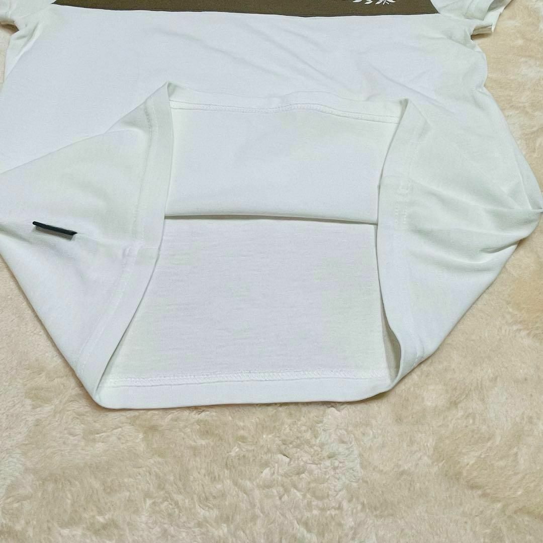 ダンスキン Tシャツ 半袖 フィットネス スポーツ ホワイト ブラウン 403 レディースのトップス(Tシャツ(半袖/袖なし))の商品写真