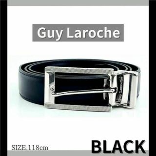 B級品 新品 Guy Laroche LAROCHE ベルト ブラック ビジネス(ベルト)