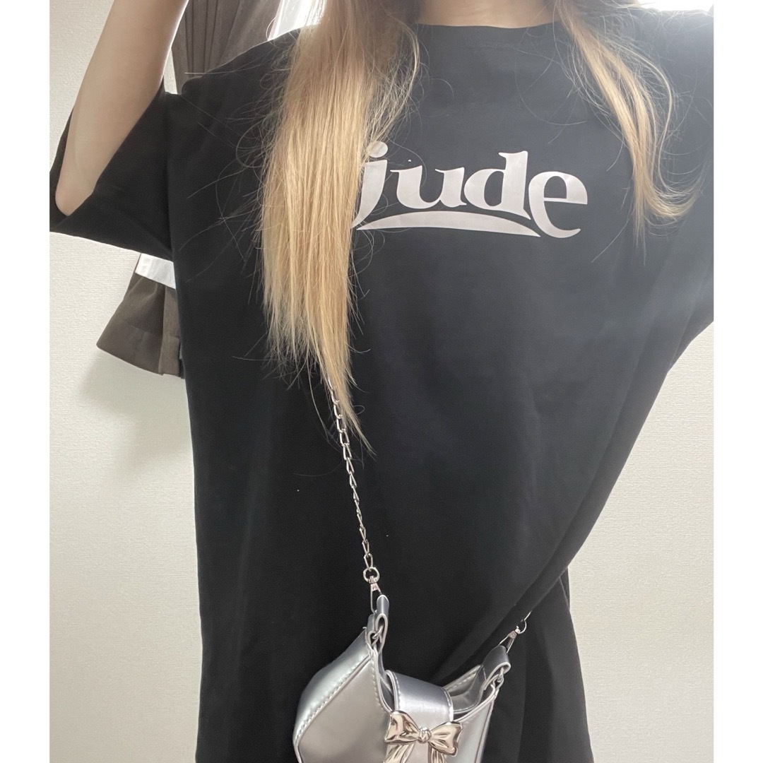 dholic(ディーホリック)の韓国  ロゴT morejude threetimes blackup y2k レディースのトップス(Tシャツ(半袖/袖なし))の商品写真