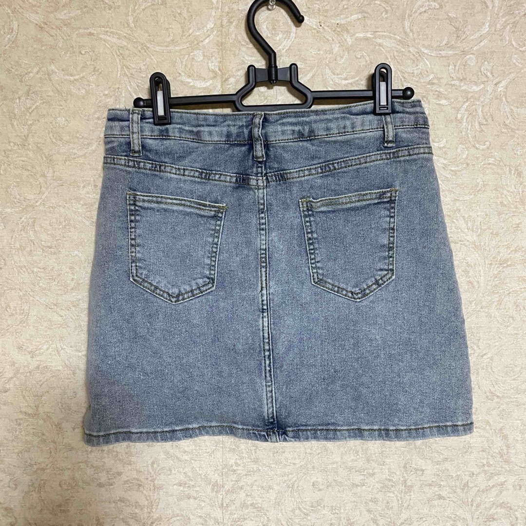 デニム　ミニスカート　キュロット レディースのスカート(ミニスカート)の商品写真