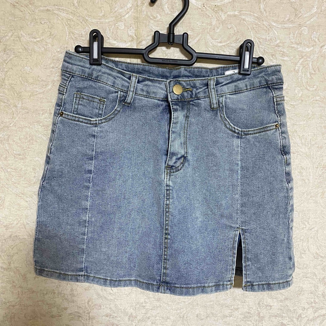 デニム　ミニスカート　キュロット レディースのスカート(ミニスカート)の商品写真