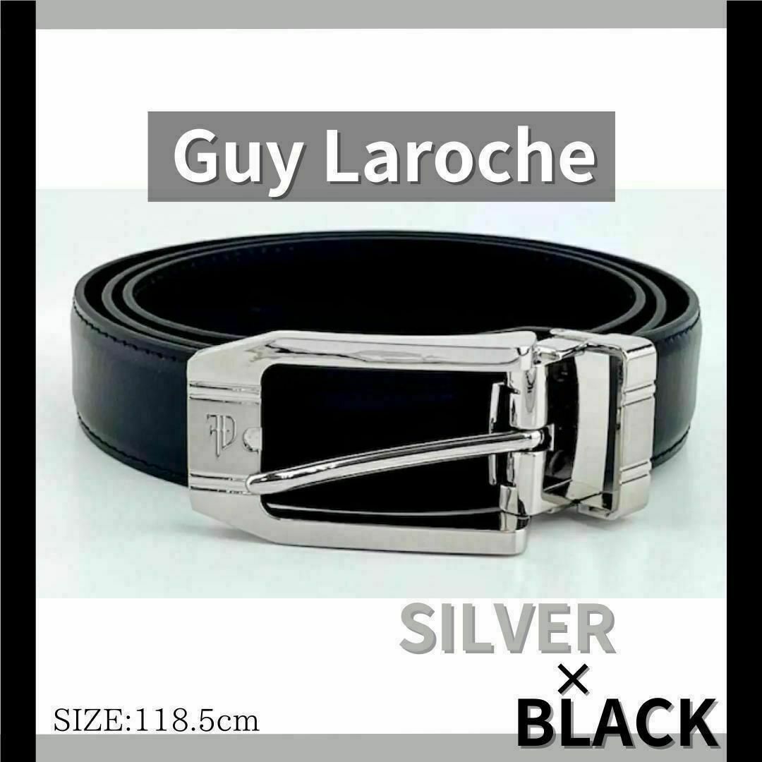 B級品 新品未使用Guy Larocheベルト レザー ブラック ギラロッシュ メンズのファッション小物(ベルト)の商品写真
