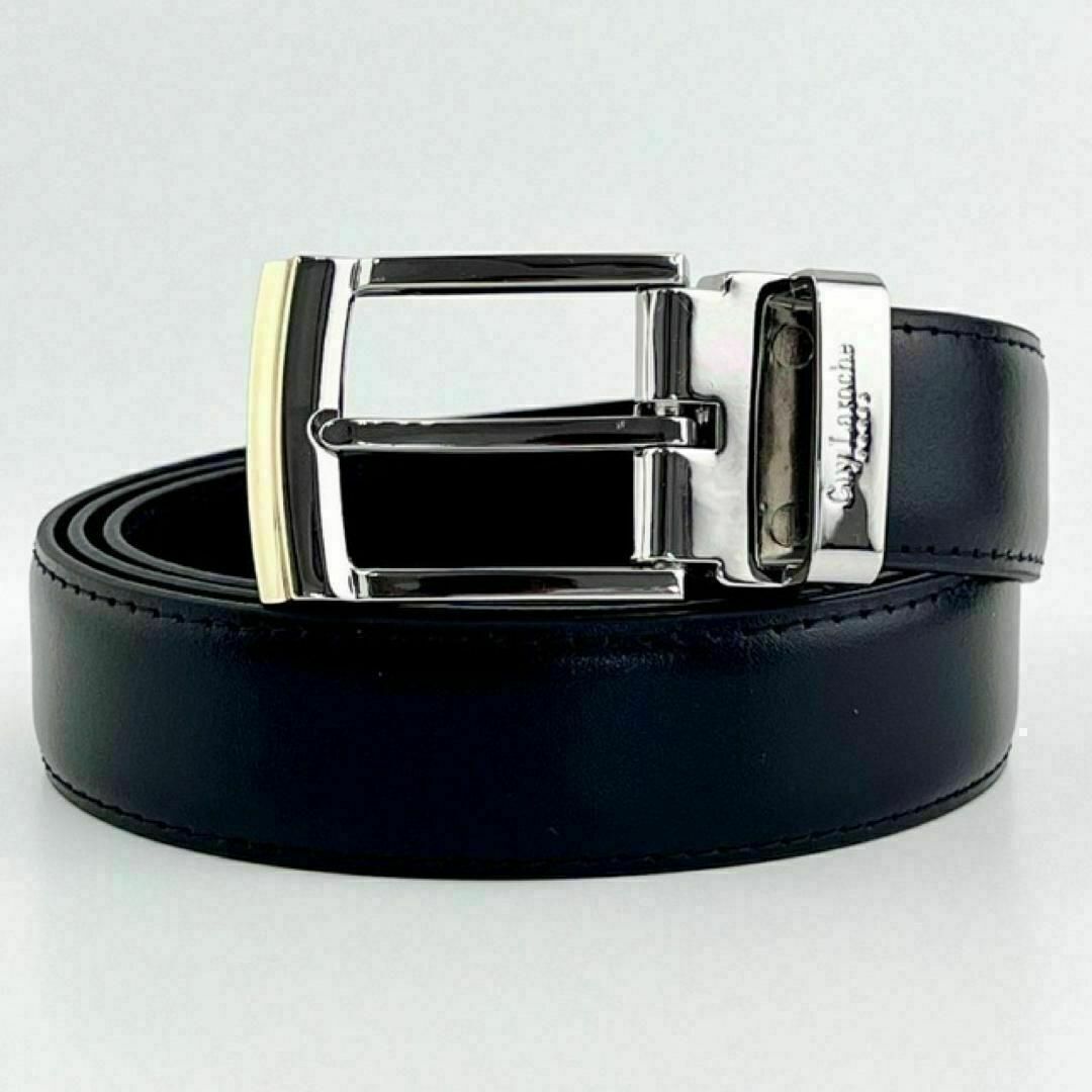 【B級品】Guy Laroche PARIS ベルト ブラック ギラロッシュ 黒 メンズのファッション小物(ベルト)の商品写真