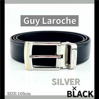 【B級品】Guy Laroche PARIS ベルト ブラック ギラロッシュ 黒(ベルト)