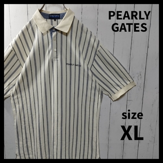 パーリーゲイツ(PEARLY GATES)の【PEARLY GATES】Stripe Polo Shirt　D1057(ポロシャツ)