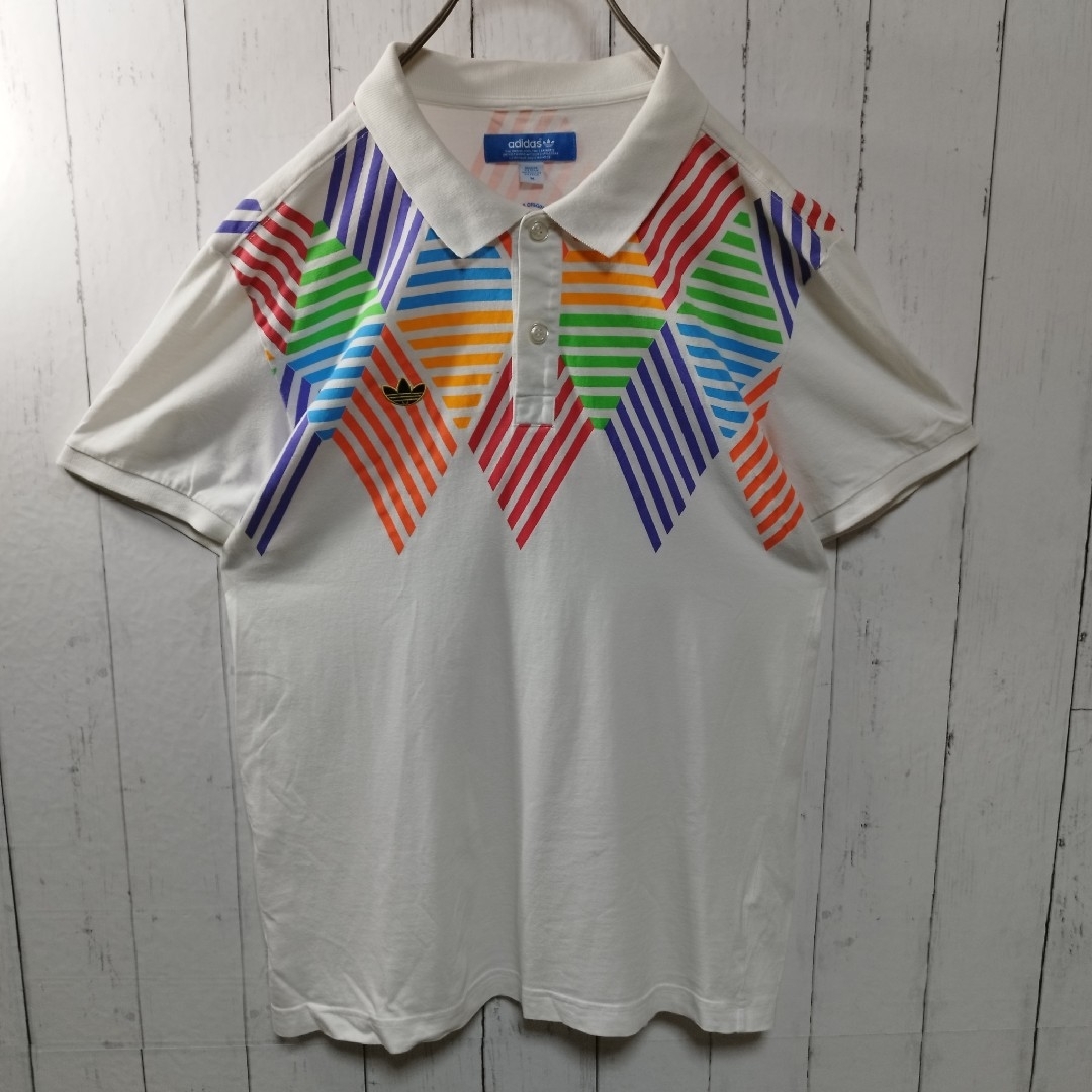 adidas(アディダス)の【adidas】Rainbow Cotton Polo Shirt メンズのトップス(ポロシャツ)の商品写真