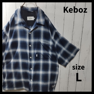 【Keboz】Oversize Plaid Shirt　D1061(シャツ)