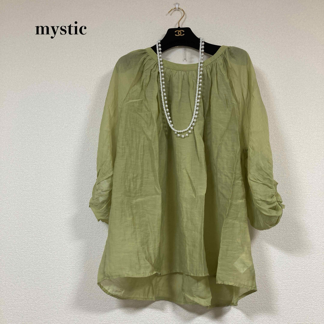 mystic(ミスティック)の極美品 mystic ミスティック チュニック プルオーバー 春夏 レディースのトップス(チュニック)の商品写真