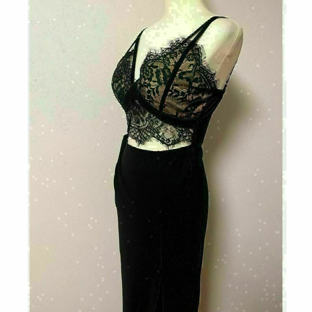 aキャバドレス ワンピース セクシー ロング フォーマル 黒 ロングドレス S レディースのフォーマル/ドレス(その他ドレス)の商品写真