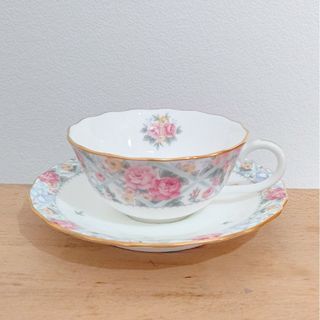 ノリタケ(Noritake)のノリタケ noritake ウエディングモール カップ＆ソーサー 1客 花模様(グラス/カップ)