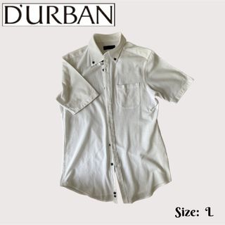 ダーバン(D’URBAN)の【最終値下】DURBAN  ダーバン半袖シャツ　men's サイズ L  中古品(シャツ)