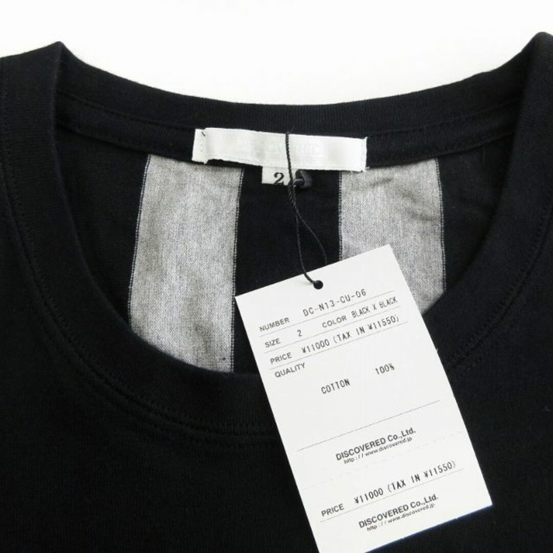 DISCOVERED(ディスカバード)のディスカバード Tシャツ カットソー 半袖 クルーネック プリント ブラック 2 メンズのトップス(Tシャツ/カットソー(半袖/袖なし))の商品写真