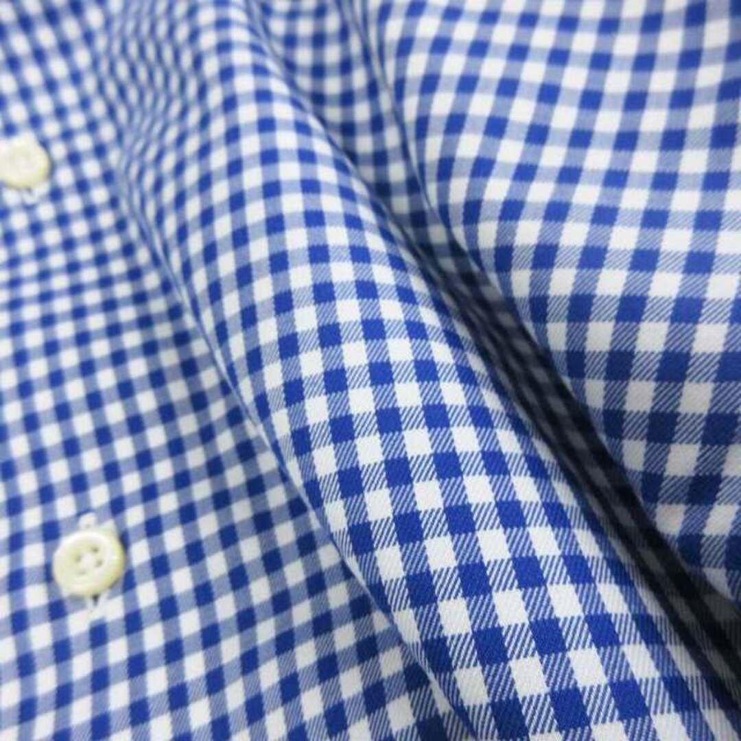 Brooks Brothers(ブルックスブラザース)のブルックスブラザーズ シャツ 長袖 チェック ホワイト ブルー 14.5-31 メンズのトップス(シャツ)の商品写真