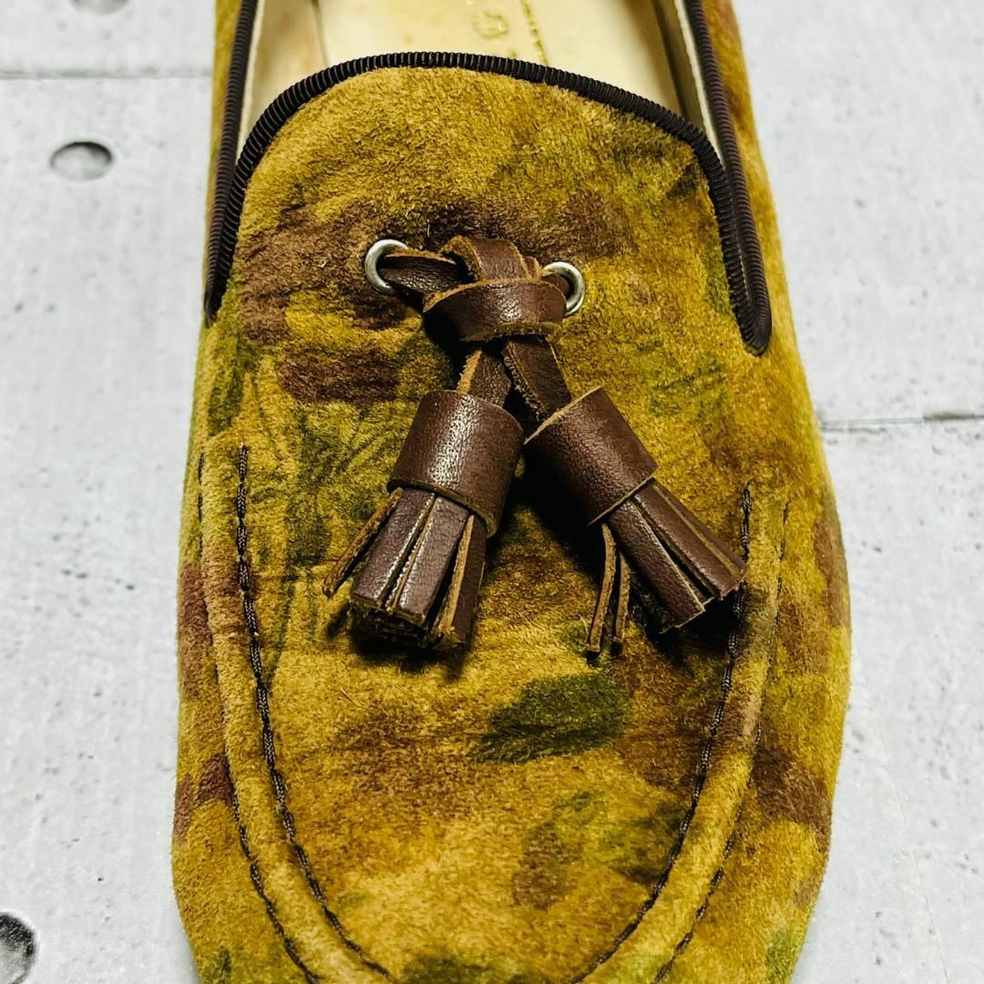 ARGIS（アルジス）メンズ ローファータイプ スリッポン 花柄 26cm メンズの靴/シューズ(ドレス/ビジネス)の商品写真
