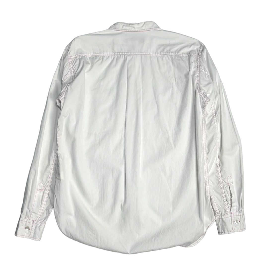 COMME des GARCONS HOMME DEUX(コムデギャルソンオムドゥ)のコムデギャルソンオムドゥ 2014SS 長袖ステッチシャツ 白 × ピンク メンズのトップス(シャツ)の商品写真