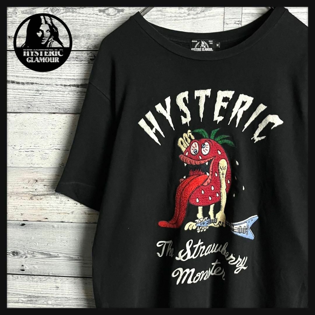 HYSTERIC GLAMOUR(ヒステリックグラマー)の【即完売モデル】ヒステリックグラマー ストロベリーモンスター 刺繍ロゴ Tシャツ メンズのトップス(Tシャツ/カットソー(半袖/袖なし))の商品写真